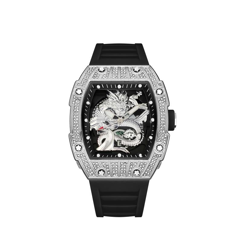 Casual Fashion High-end Hollow Automatic Quartz Luminous Waterproof Barrel-shaped Men's Watch Great Wall