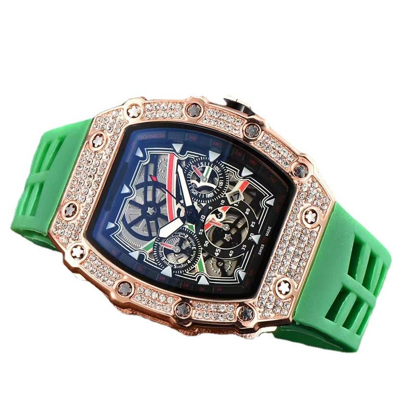 Hot Selling Diamond Inlaid Quartz Watch High Quality Versatile Men's and Women's Wristwatch